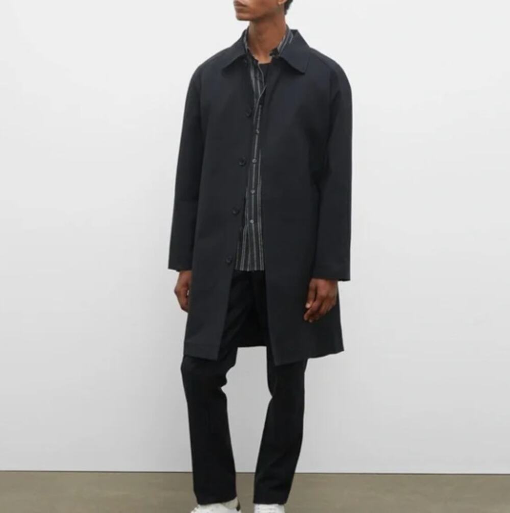 CLUB MONACO Modern Mac Coat Black Sz XL $398